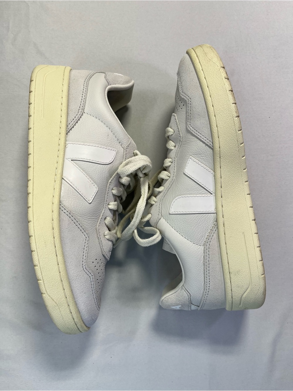 Veja V-90 Leather Extra White Shoes Sneakers - 8 EUC! - Picture 10 of 12